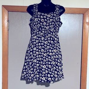 Y2K 90s Rampage daisy print sleeveless mini dress